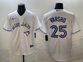Men's Toronto Blue Jays Daulton Varsho White Home Limited Player Jersey