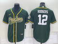Men's Green Bay Packers Aaron Rodgers Green Game Jersey Joint Edition