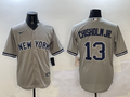Men's New York Yankees Jazz Chisholm Jr. Gray Replica Player Jersey