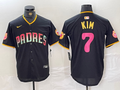 Men's San Diego Padres Ha-Seong Kim Black Replica Player Jersey