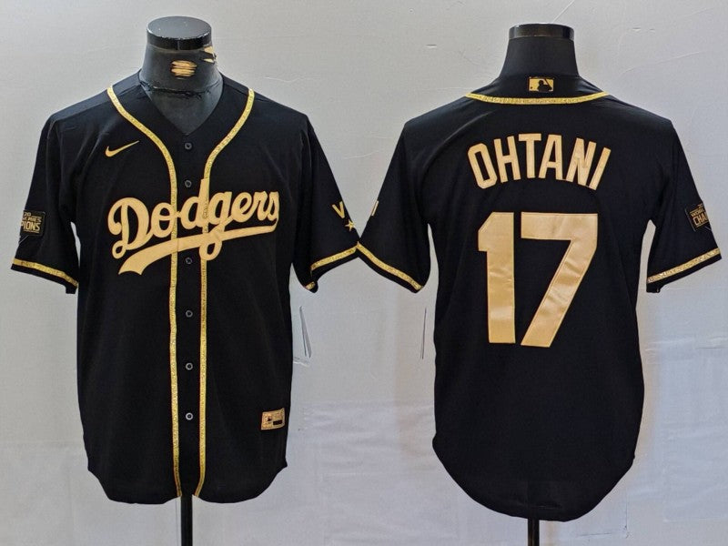 Men's Los Angeles Dodgers Shohei Ohtani Black Game Team Jersey