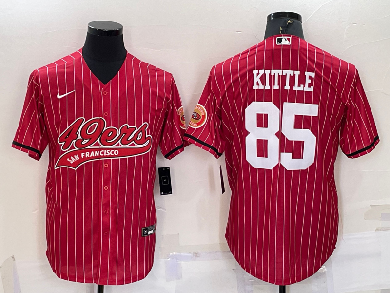 Men's San Francisco 49ers George Kittle Red Player Jersey Joint Edition
