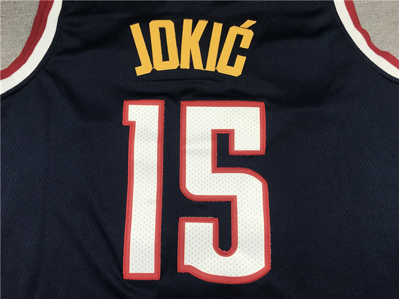 Men's Denver Nuggets Nikola Jokic NBA Navy 2020/21 Swingman Jersey