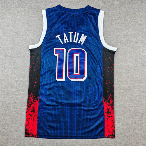 Men's 2024 USA Dream Team Jayson Tatum Navy Authentic Player Jersey