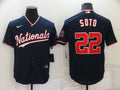 Men's Washington Nationals Juan Soto Navy Replica Baseball Jersey