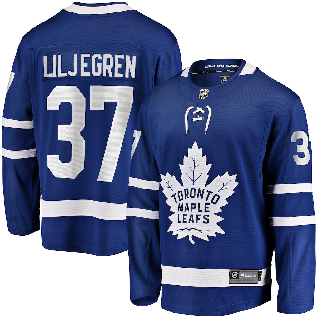 Men's Toronto Maple Leafs Timothy Liljegren Fanatics Blue Home Breakaway Player Jersey