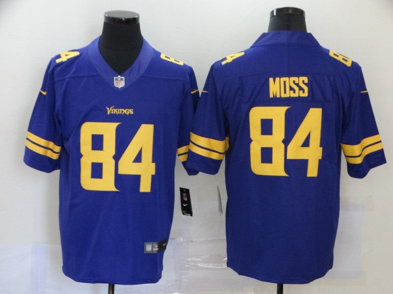 Men's Minnesota Vikings Randy Moss Purple Game Player Jersey