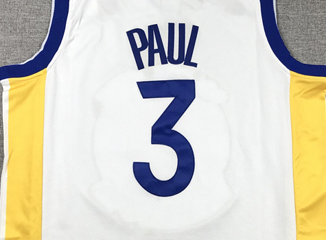 Men's Golden State Warriors Chris Paul White Fast Break Player Jersey - Association Edition