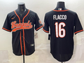 Men's Cincinnati Bengals Joe Flacco Black Team Game Jersey