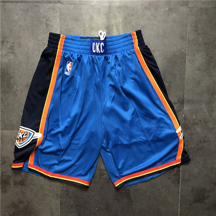 Men's Oklahoma City Thunder Icon Edition Swingman Blue Performance Shorts