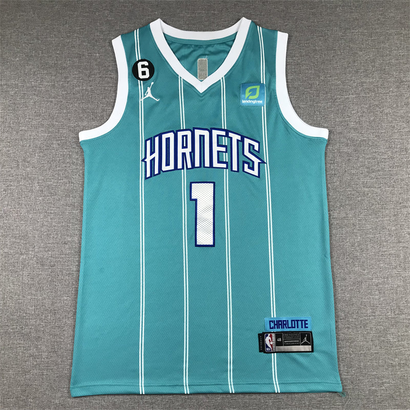 Men's Charlotte Hornets LaMelo Ball Teal 2022/23 Swingman Jersey - Icon Edition