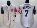 Men's New York Yankees Mickey Mantle White Team Player Game Jersey