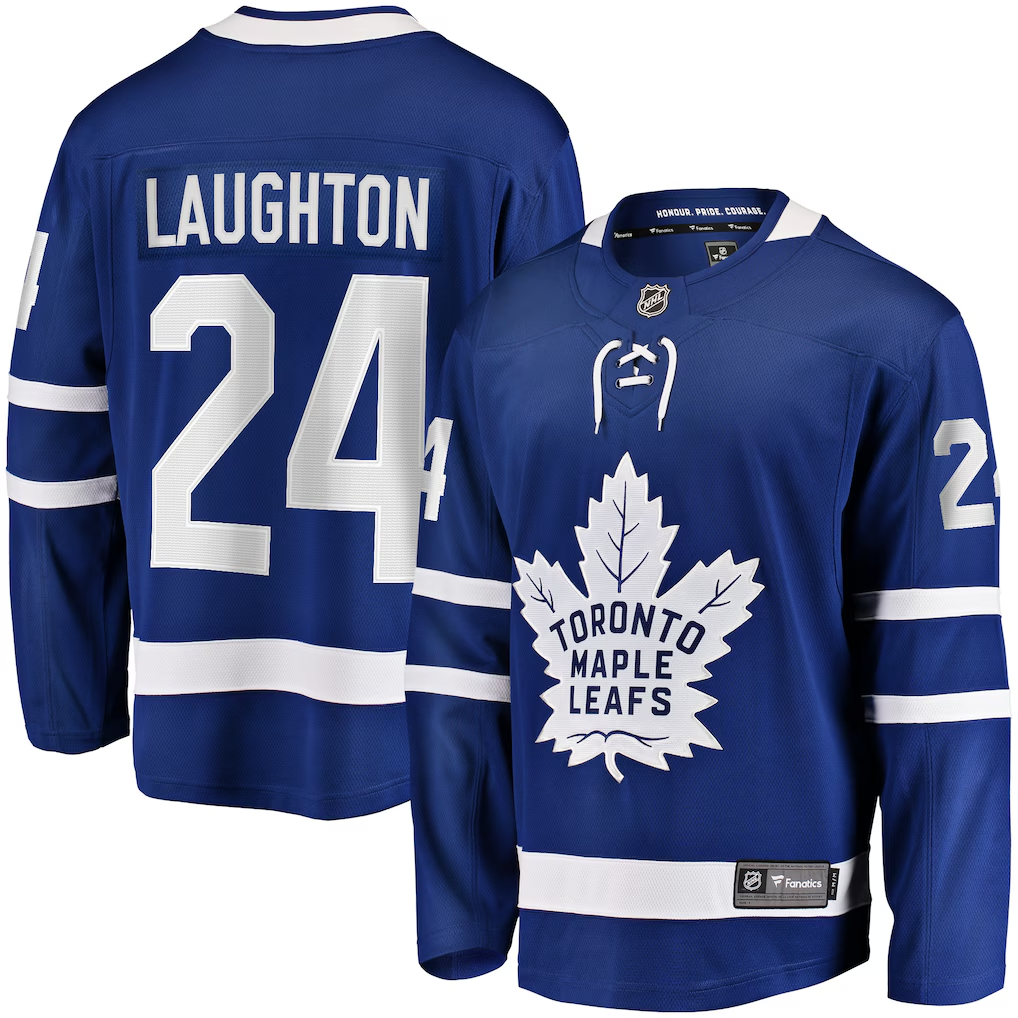 Men's Toronto Maple Leafs Scott Laughton Fanatics Blue Home Breakaway Jersey