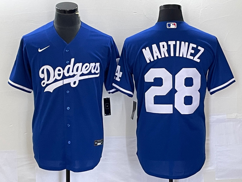 Men's Los Angeles Dodgers J.D. Martinez Blue Replica Baseball Jersey