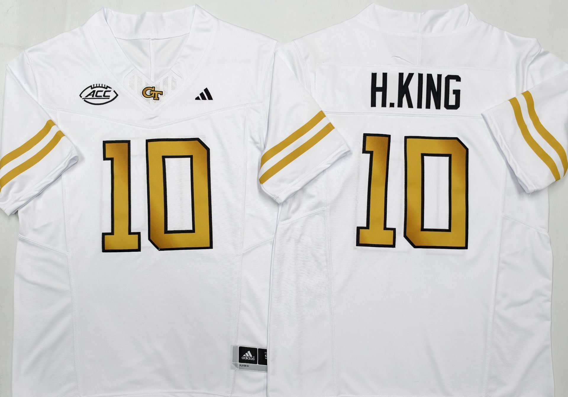 Men's Georgia Tech Football Haynes King White Player Jersey