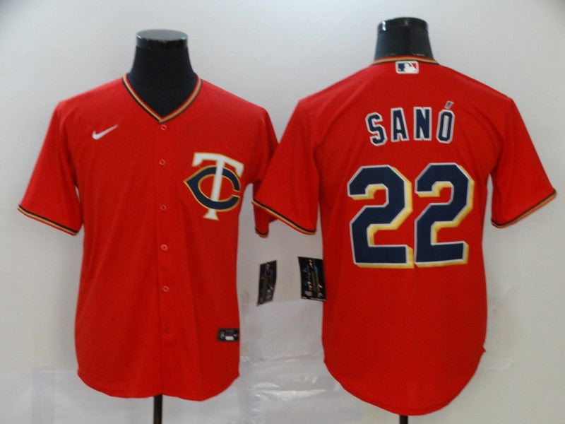 Men's Minnesota Twins Miguel Sano Red Replica Baseball Jersey