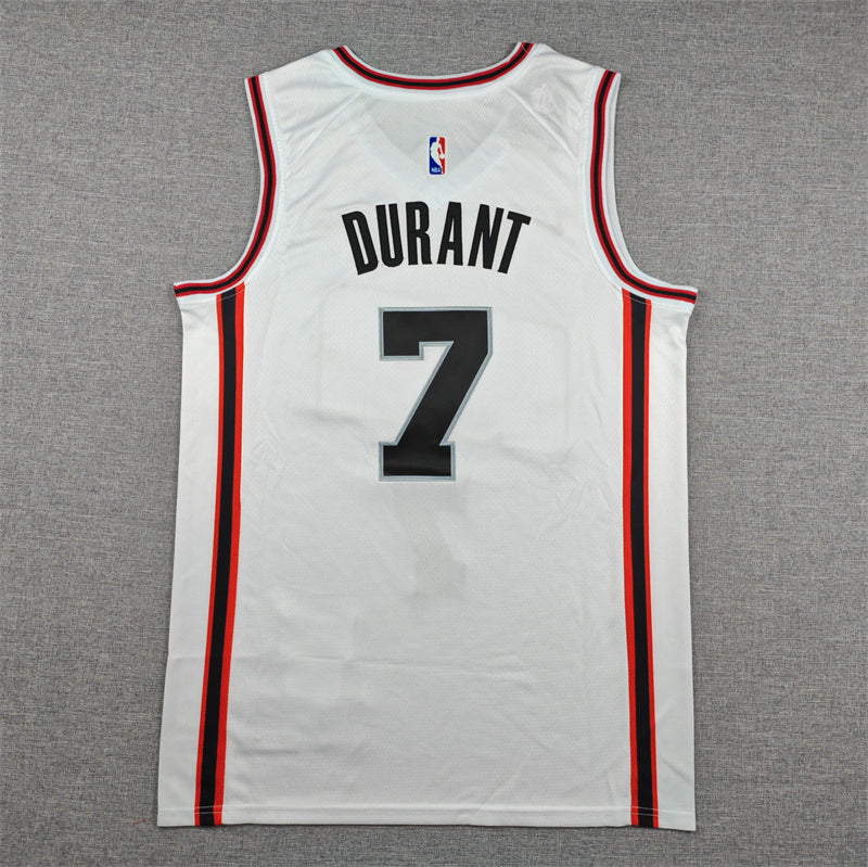 Men's Houston Rockets Kevin Durant White 2024/25 Swingman Player Jersey - City Edition