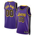 Men's Los Angeles Lakers Custom Swingman Jersey - Purple