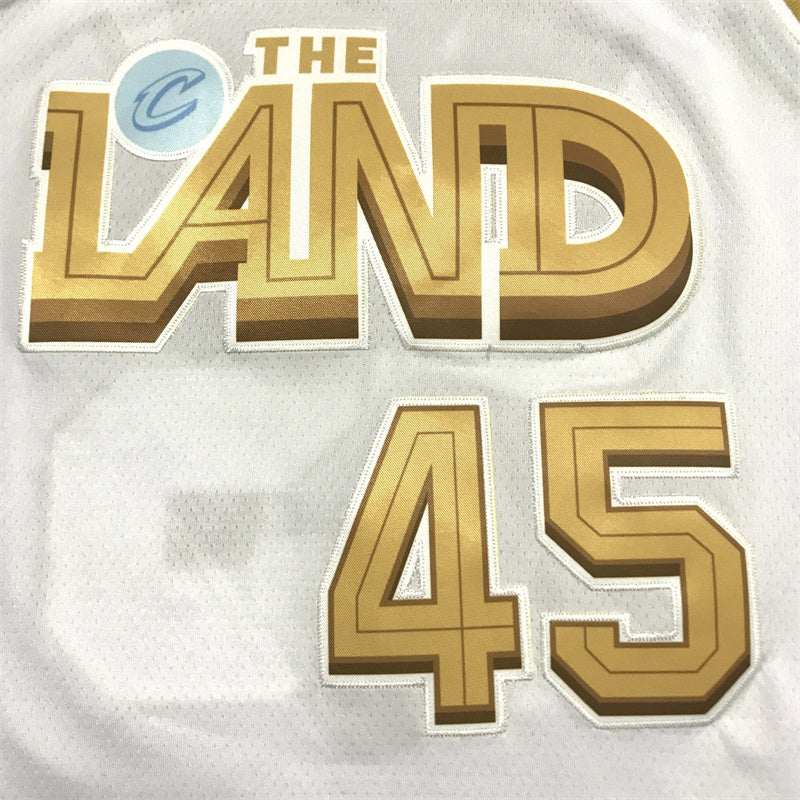 Men's Cleveland Cavaliers Donovan Mitchell The Land White City Edition Jersey