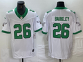 Men's Philadelphia Eagles Saquon Barkley White Vapor F.U.S.E. Limited Jersey