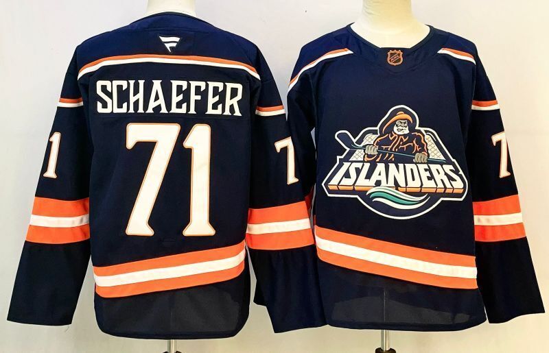 Men's New York Islanders Matthew Schaefer Fanatics Navy Player Jersey