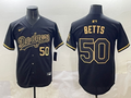 Men's Los Angeles Dodgers Mookie Betts Black Team Player Jersey