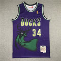 Men's Milwaukee Bucks Giannis Antetokounmpo Purple Replica Player Jersey