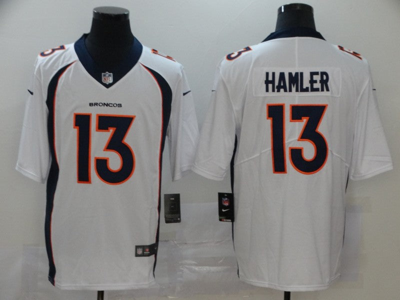 Men's Denver Broncos KJ Hamler White Game Jersey