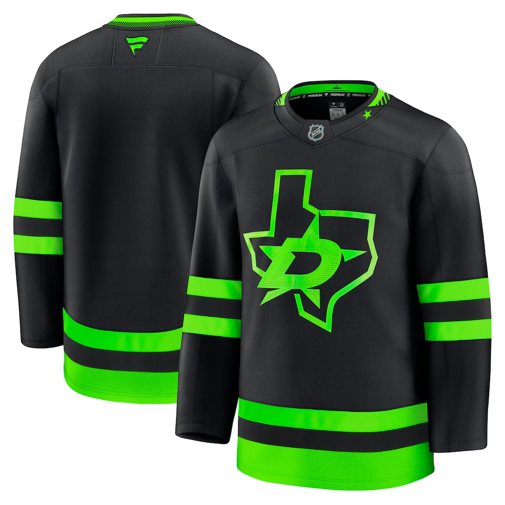 Men's Dallas Stars Fanatics Black Alternate Premium Blank Jersey