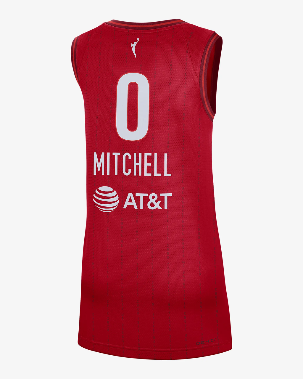 Men's Indiana Fever Kelsey Mitchell Red Player Jersey