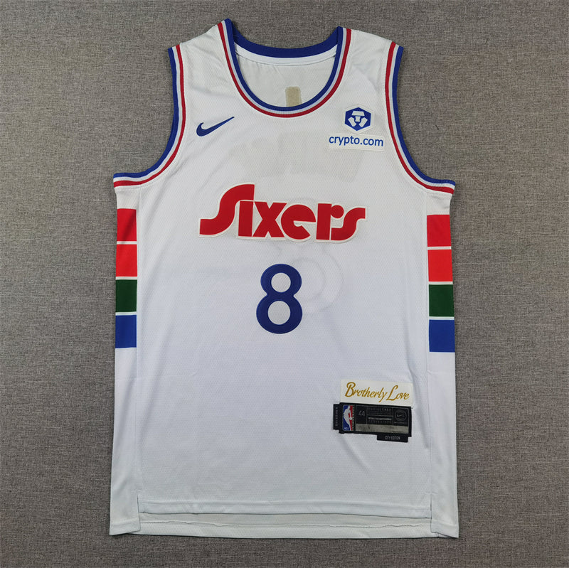Men's Philadelphia 76ers Paul George White 2024/25 Swingman Player Jersey - City Edition