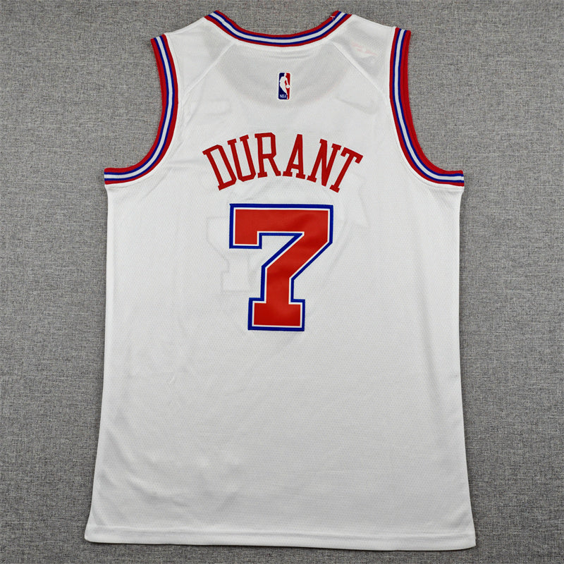 Men's Houston Rockets Kevin Durant White 2025/26 Swingman Jersey - City Edition