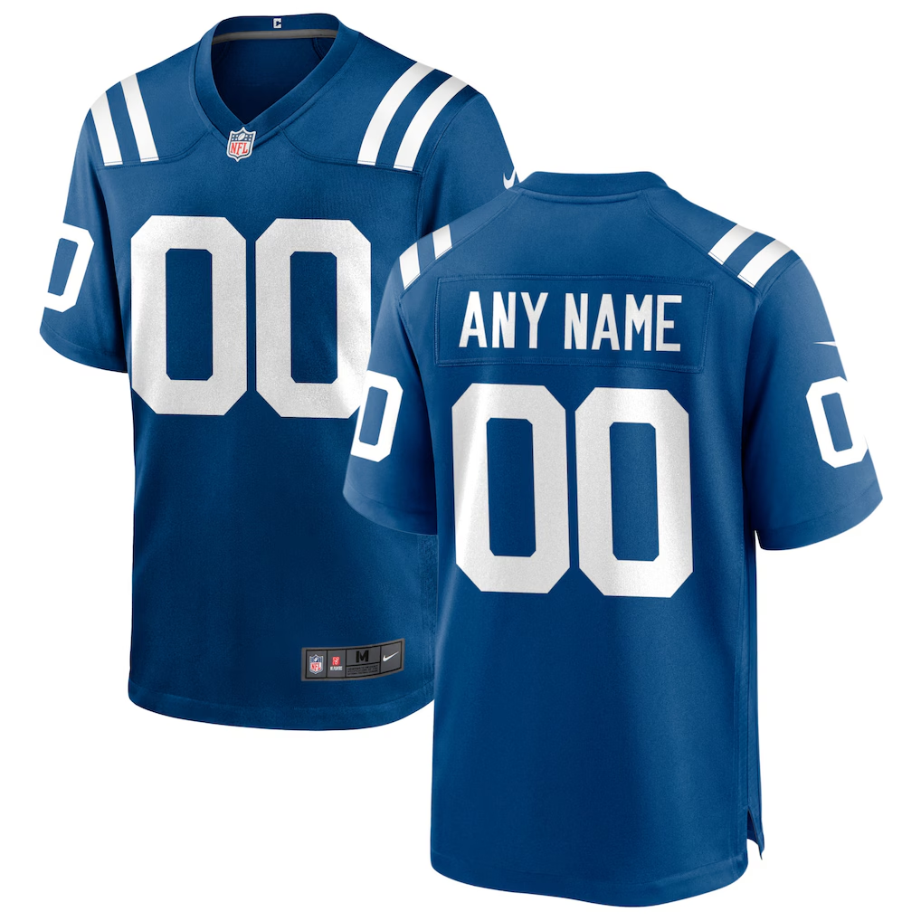Men's Indianapolis Colts Royal Custom Game Jersey