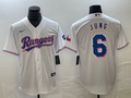 Men's Texas Rangers Josh Jung White Home Replica Player Jersey