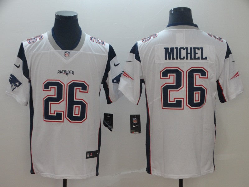 Men's New England Patriots Sony Michel White Game Jersey