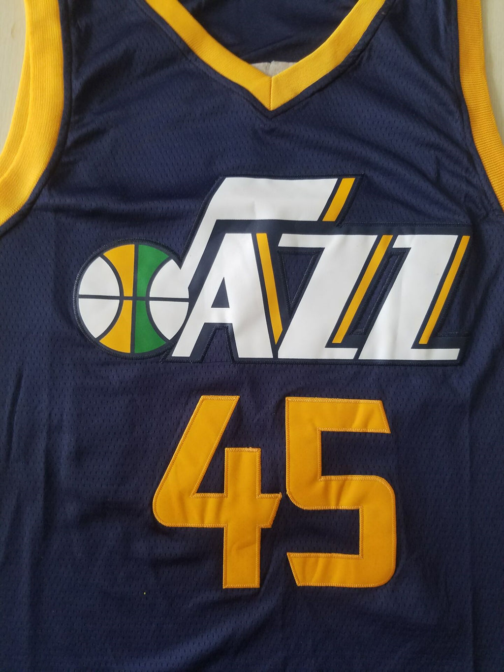 Men's Utah Jazz Donovan Mitchell Navy Replica Swingman Jersey