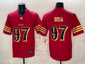 Men's San Francisco 49ers Nick Bosa Red 2025 Rivalries Collection Game Jersey