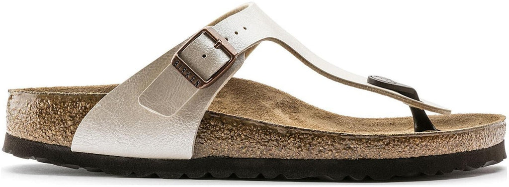 Birkenstock Gizeh 0943873 Birko-Flor Graceful Narrow Fit Pearl White Sandals