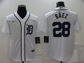 Men's Detroit Tigers Javier Baez White Replica Baseball Jersey