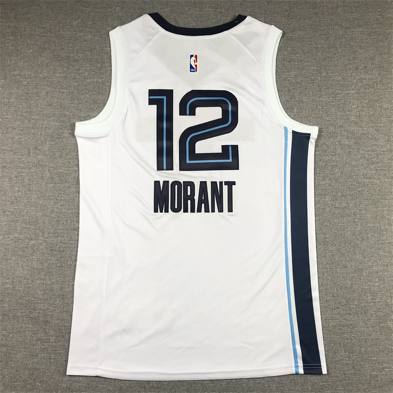 Men's Memphis Grizzlies Ja Morant White 2022/23 Swingman Jersey - Association Edition