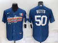 Men's Los Angeles Dodgers Mookie Betts Blue Alternate Game Jersey