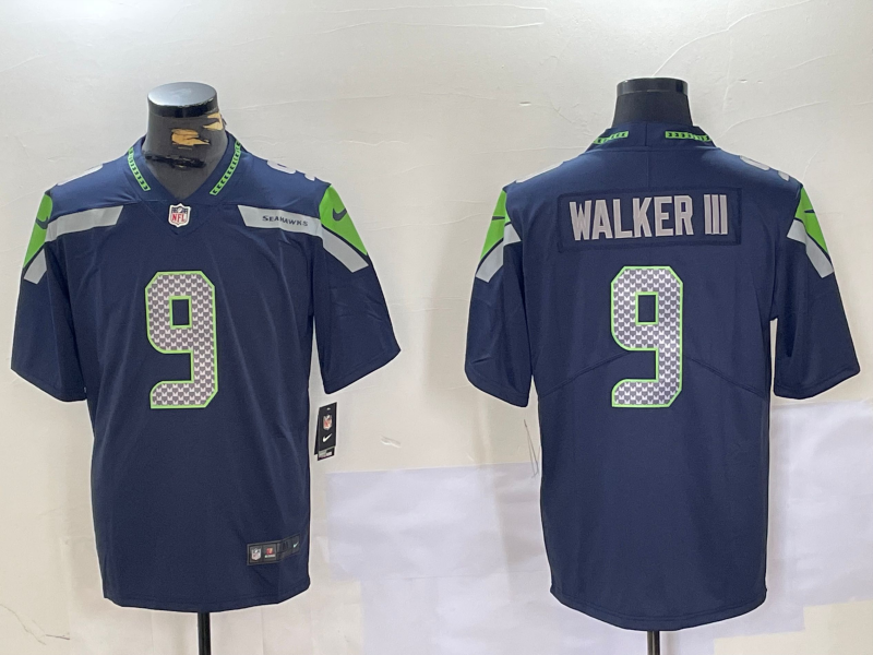 Men's Seattle Seahawks Kenneth Walker III Navy Player Game Jersey