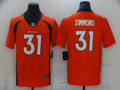Men's Denver Broncos Justin Simmons Orange Game Jersey