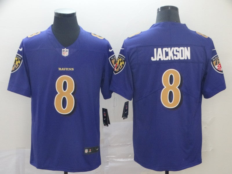 Men's Baltimore Ravens Lamar Jackson Purple Jersey