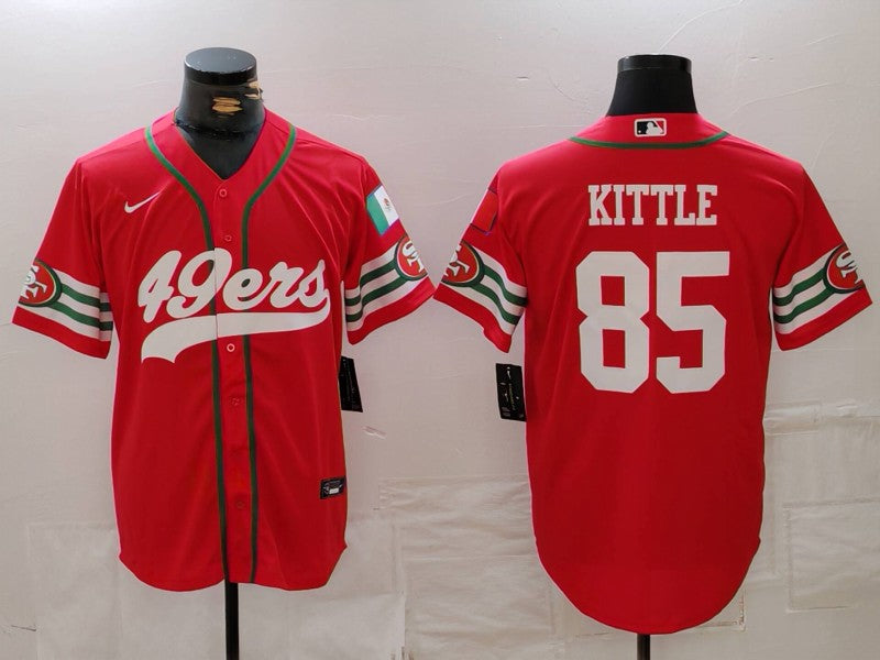 Men's San Francisco 49ers George Kittle Scarlet Player Game Jersey