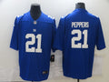 Men's New York Giants Jabrill Peppers Blue Game Jersey