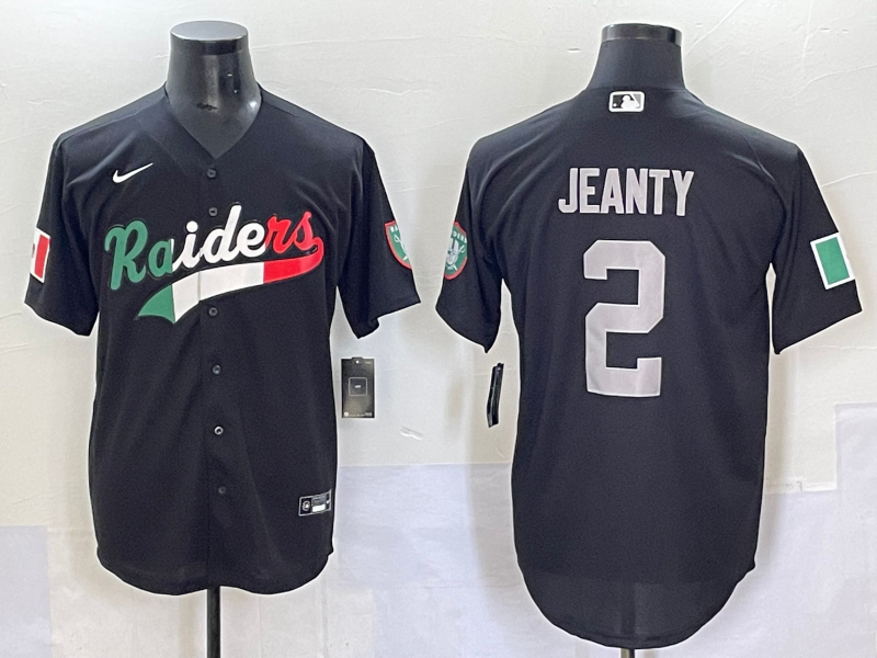 Men's Las Vegas Raiders Ashton Jeanty Black Team Player Jersey