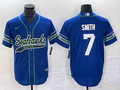 Men's Seattle Seahawks Geno Smith Royal Alternate Legend Player Jersey Joint Edition