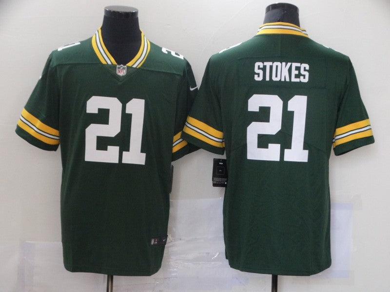 Men's Green Bay Packers Eric Stokes Green Game Jersey