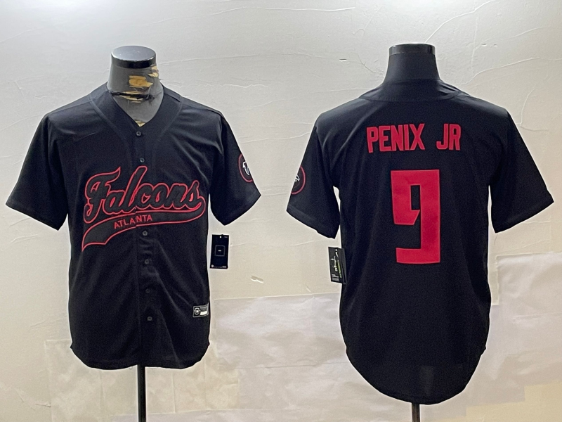 Men's Atlanta Falcons Michael Penix Jr. Black Player Game Jersey